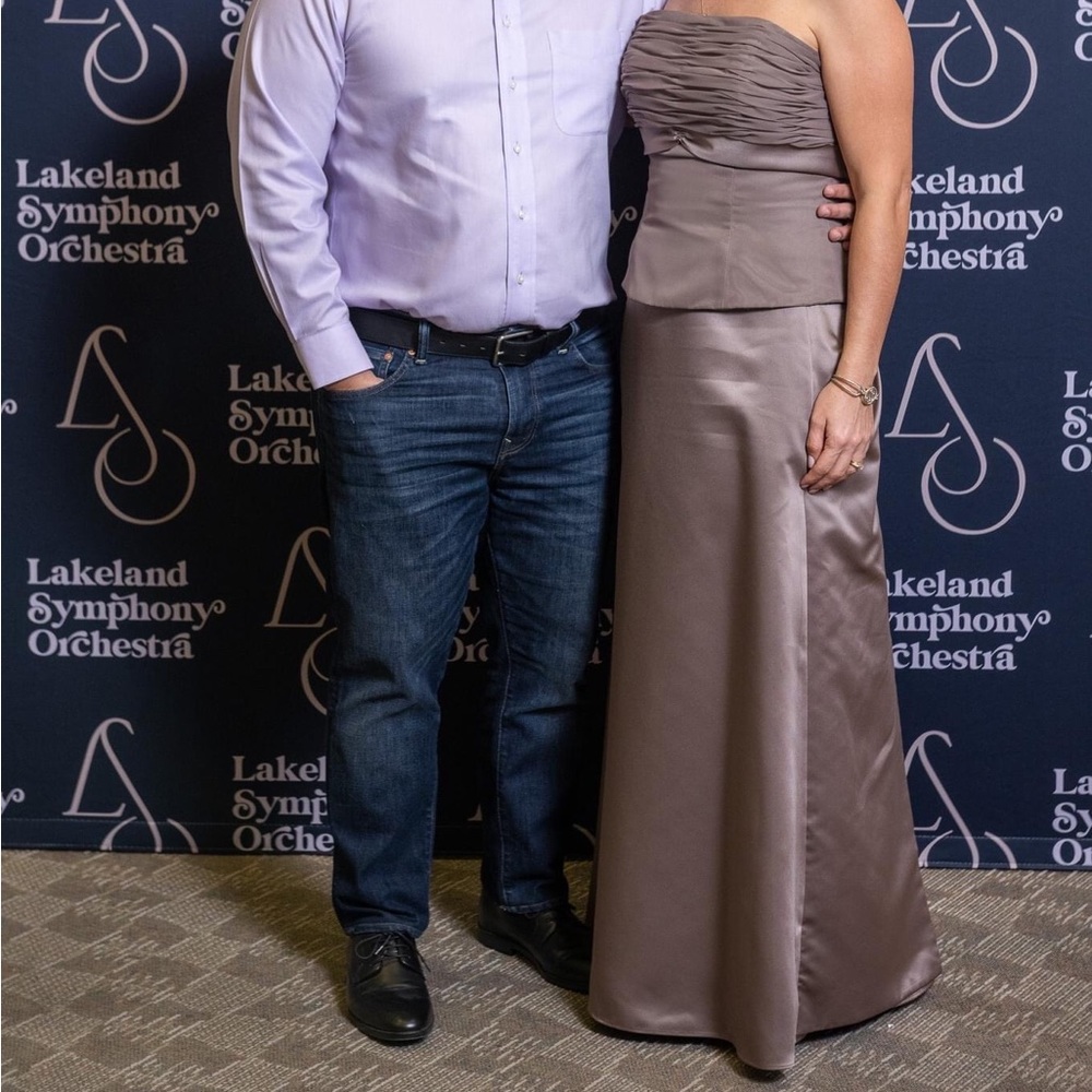 Beautiful tan ish gold formal top and formal skirt